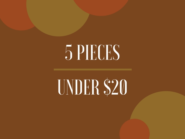 Common Sort | 5 Pieces Under $20